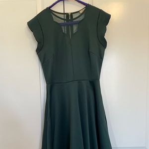 Dex scalloped hem dress